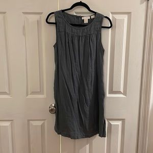 Grey linen mini dress by Cynthia Rowley. Size M